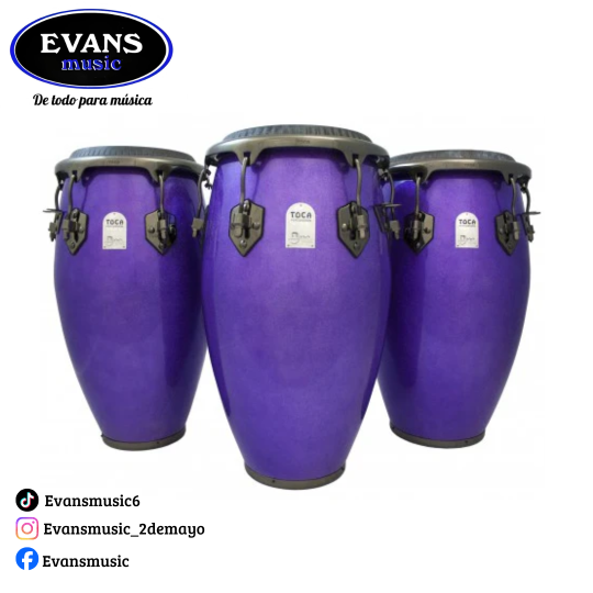 Jimmie Morales Signature Series Congas - Purple Sparkle