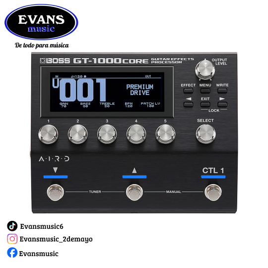 Boss GT-1000 CORE Procesador compacto