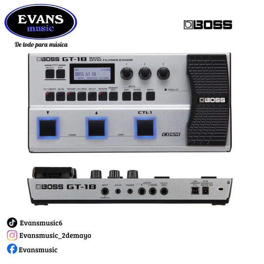 Boss GT-1B Procesador de efectos para bajo