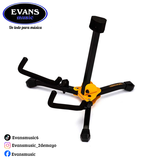 Soporte para Guitarra Acústica Hércules GS401B con funda Color negro