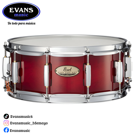 Tarola Session Studio Pearl STS1455S_C #315 rojo