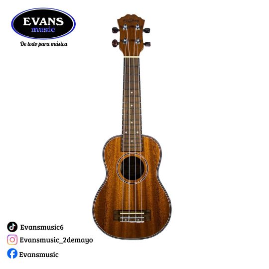 Ukelele FZONE Electro Acustico Color Roble FZU-06M-EQ